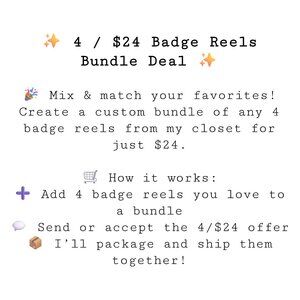 Bundle Deal 4/$24 Badge Reels | Mix & Match Retractable ID Holders